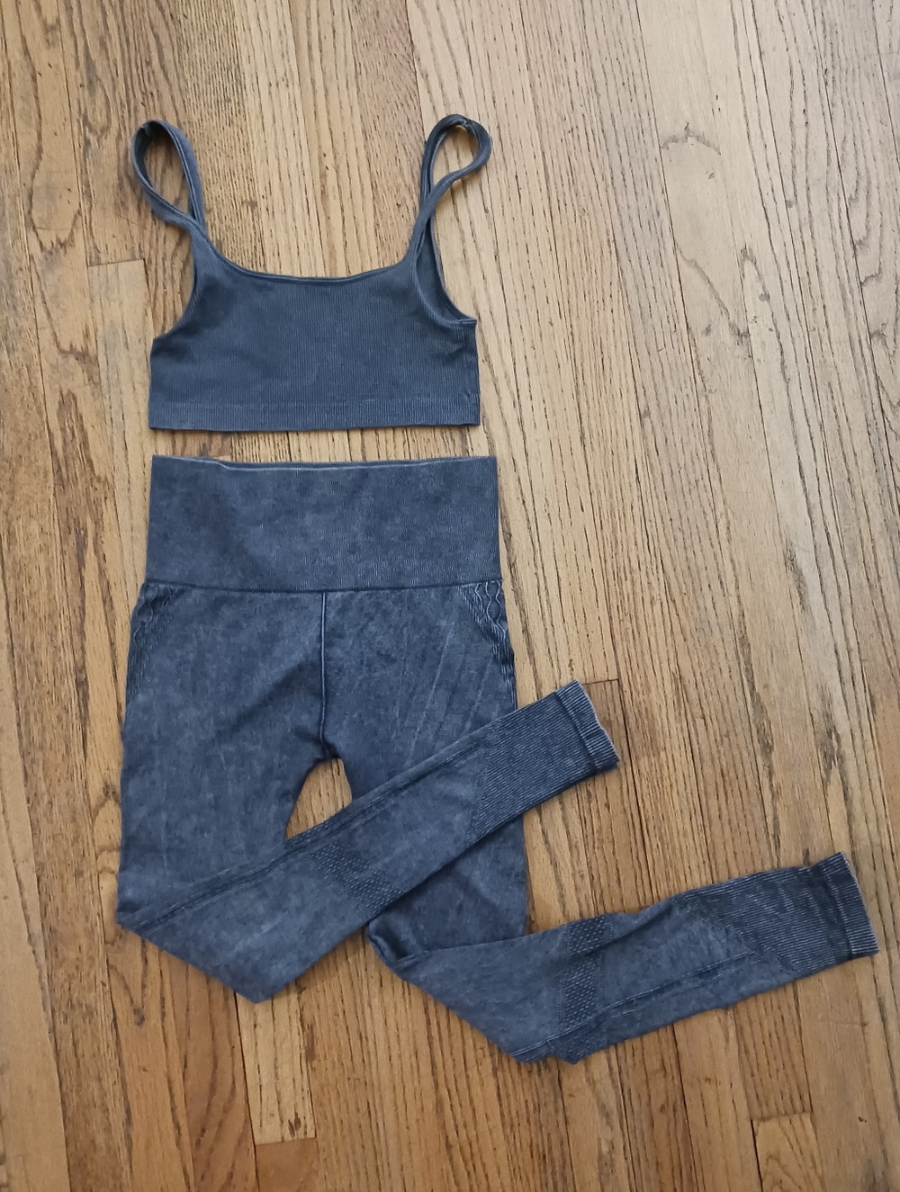 Electric Yoga Seamless Two-Piece Active Set in Washed Charcoal